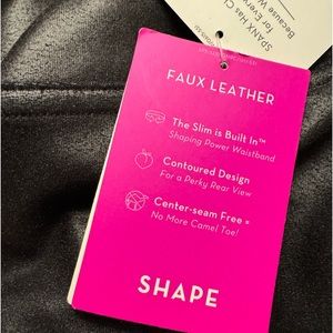Spanx Faux Leather Leggings NWT